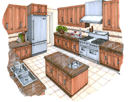 Main Street Group Condo Kitchen Rendering